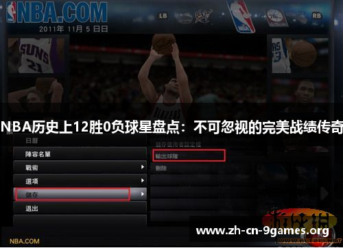 NBA历史上12胜0负球星盘点：不可忽视的完美战绩传奇